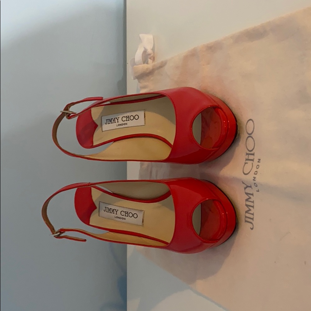 Jimmy Choo Patent leather flame